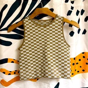 Checkered Crop Top SOLD